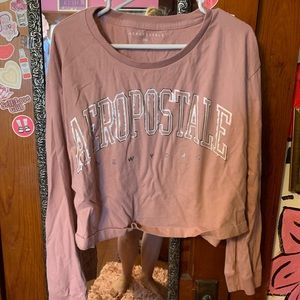 Aeropostale cropped long sleeve